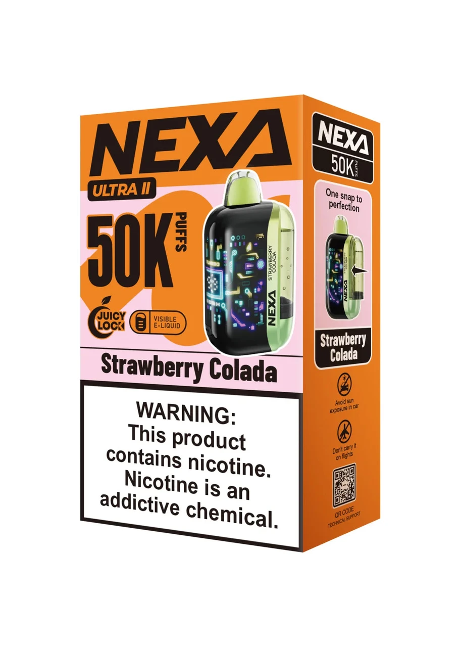 nexa ultra 50k disposable vape II Strawberry Colada breast cancer Ω Resistance/Wattage:TW30 0.3Ω 28-36W Uwell Caliburn G2 Coils