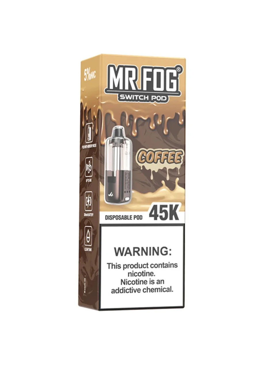 mr fog coffee vape Switch Pod 45K Pod Flavor:blanco grapefruit vape kits MR FOG SWITCH SW15000