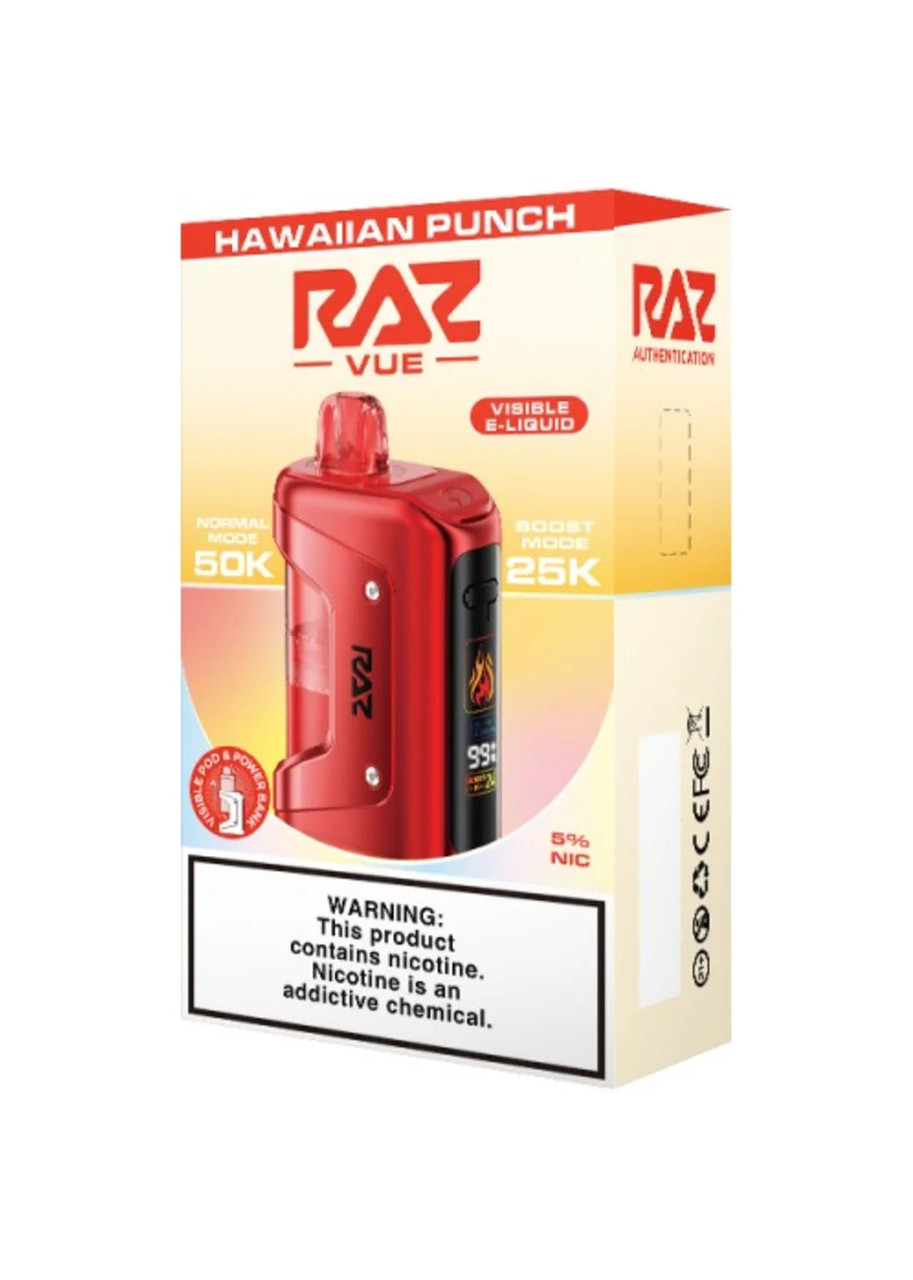 hawaiian sunset raz flavor VUE 50K Kit Punch Choose Flavor:Watermelon Lemon Mint TFNLIQUID Flum Mello 20k Green
