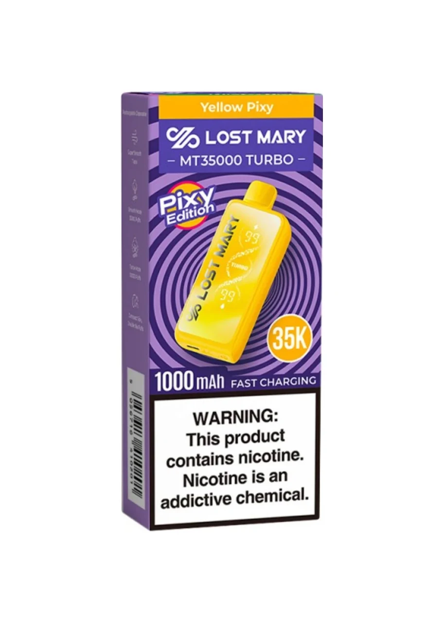 lost mary mt35000 vape Turbo Yellow Pixy How To Turn On doorcrashers Flavors:Dusk Glow