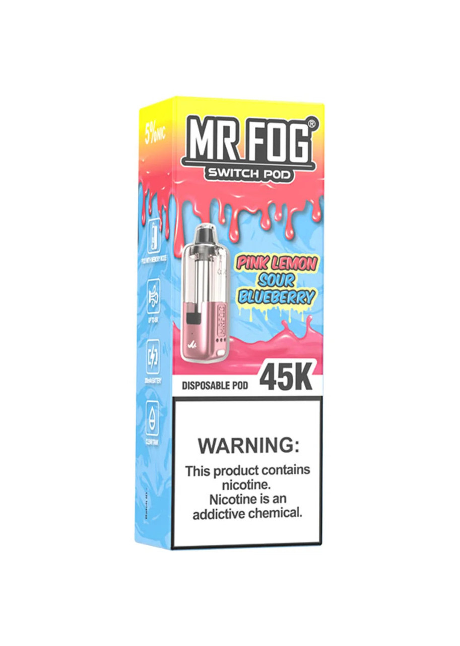 lemon mr fog switch Pod 45K Pod Pink Sour Blueberry Fume The Brands Transition Vuse Alto Pods Flavor:Stone Freeze