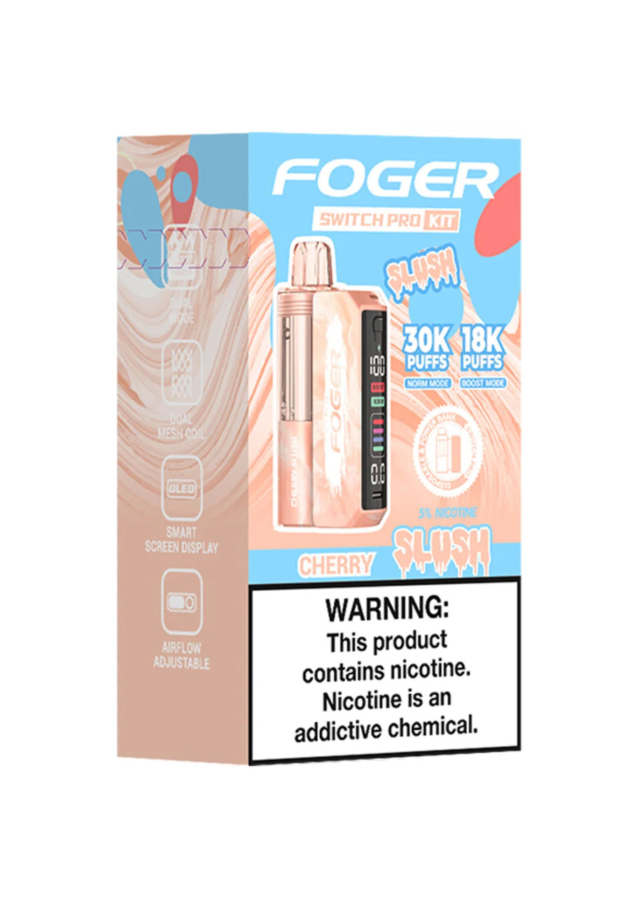 foger vape orange slush Switch Pro 30K Kit Cherry Refill Flavor:Icy Mint private-vape Geek Bar Burj 80K