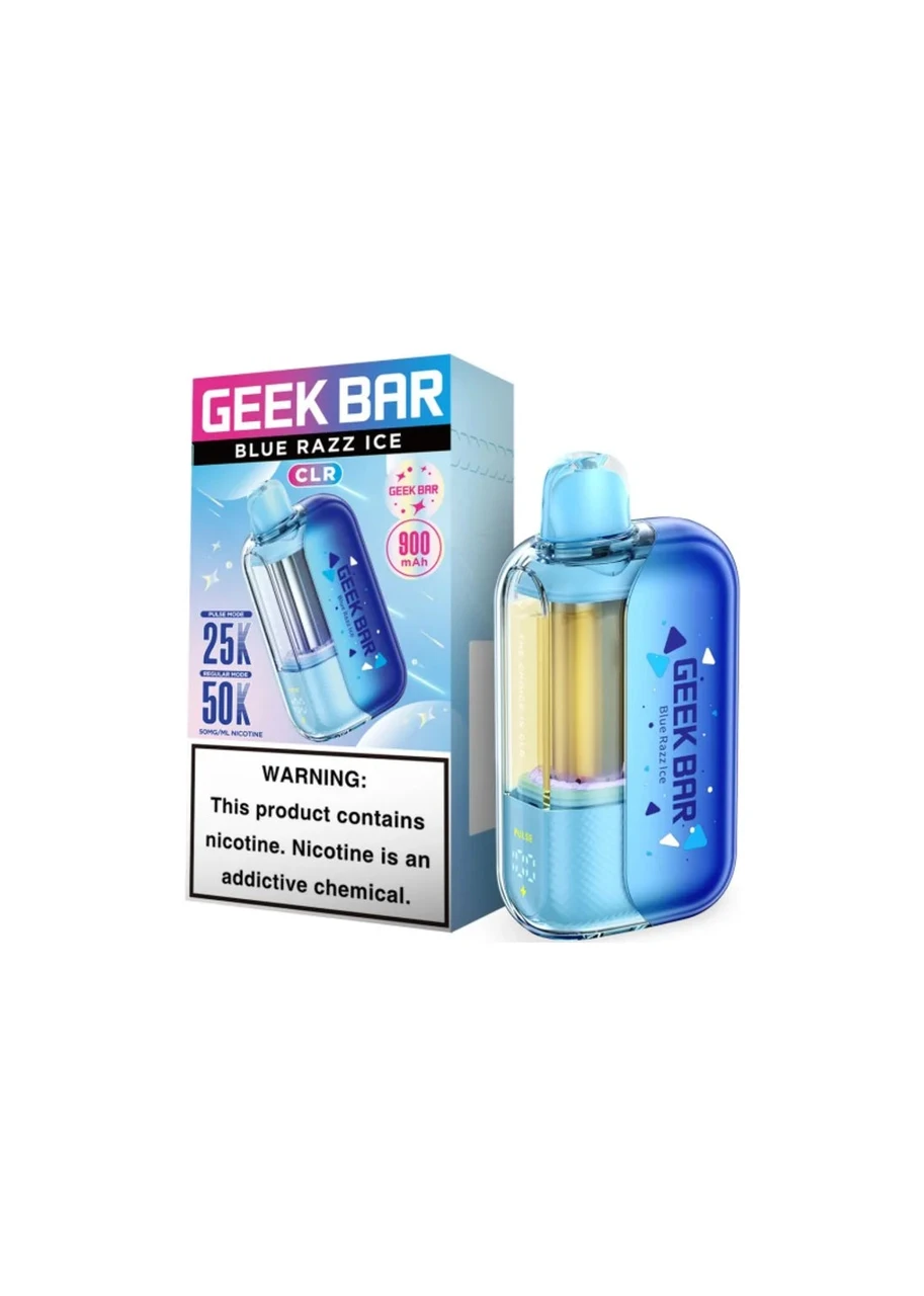 geek bar vape blue razz ice CLR 50K Glass Color:Pear White FUM Inhaler & Flavour