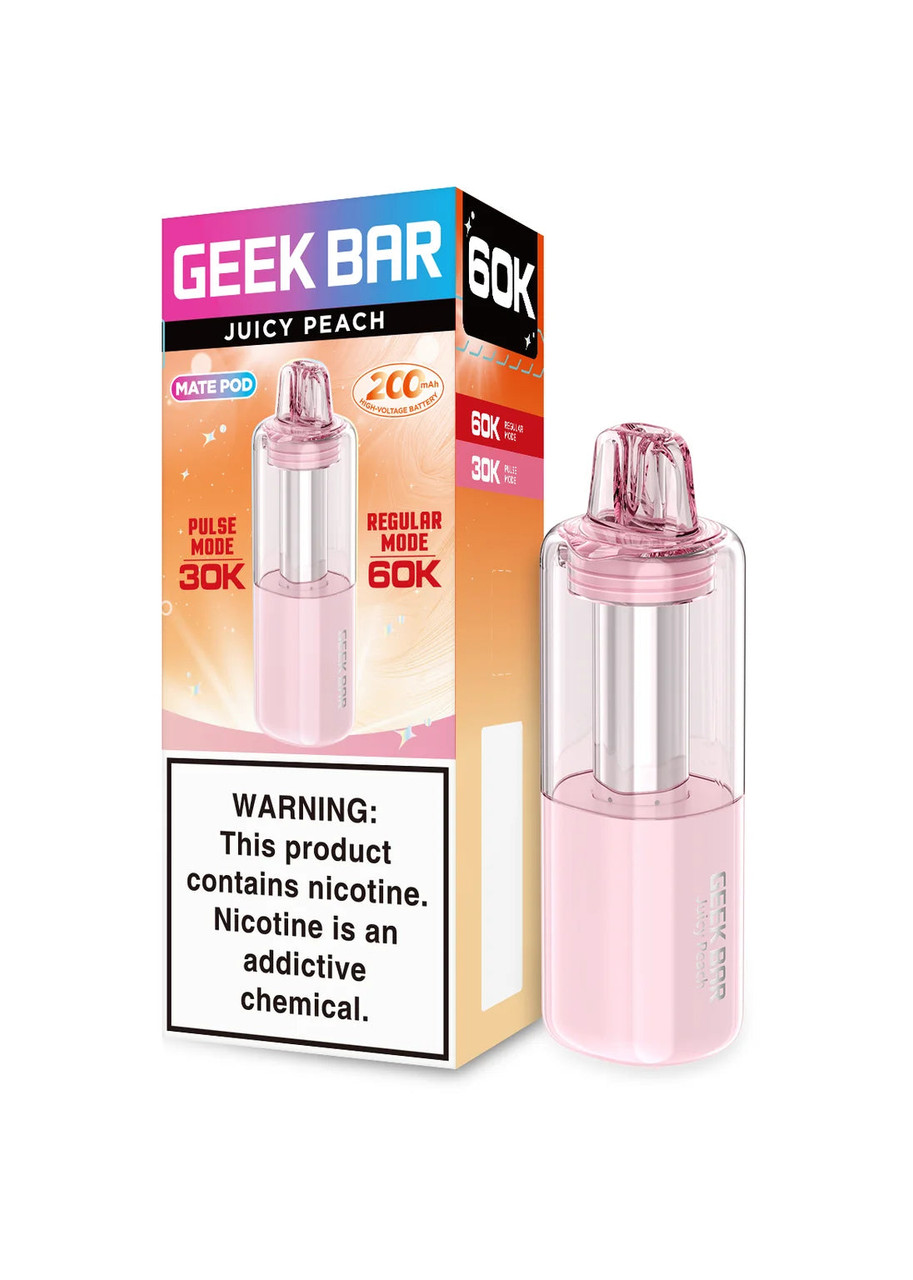 how much nicotine is really in a juicy bar vape Geek MATE 60K Pod Peach Kit Colours:Rose Red Kit VOOPOO DRAG E60 Pod Disposable Alternative
