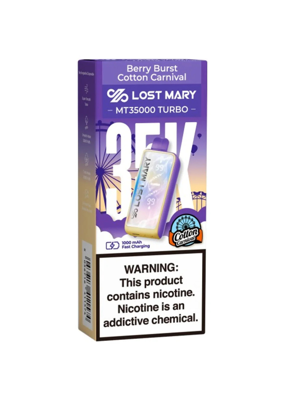 lost mary turbo berry burst MT35000 Cotton Carnival Choose Flavor:Raspberry Watermelon Fume recharge 0 nicotine Lost Mary Mo20000 Pro