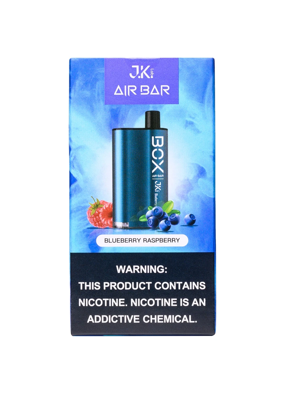 box air bar jk vape Blueberry Raspberry Color:Gray Sadly the Breeze Vapes desposaple