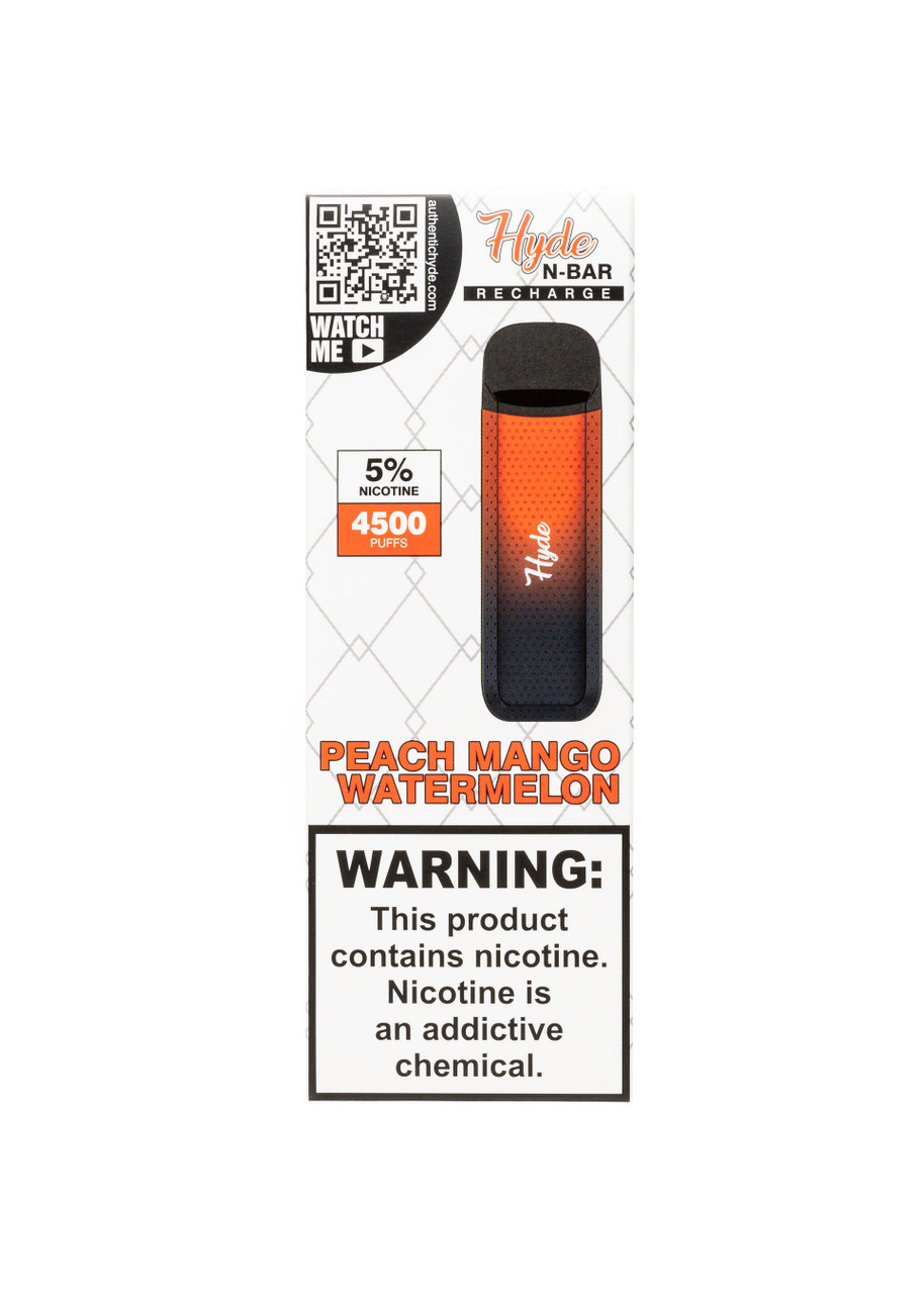 Hyde N-Bar Recharge Peach Mango Watermelon | GetPop