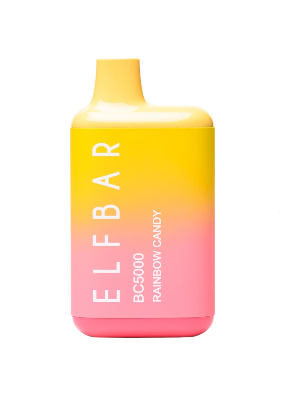 candy bar vape Elf BC5000 Rainbow Colour:ROSE GOLD lemon kush Fume Pro 30K Cherries