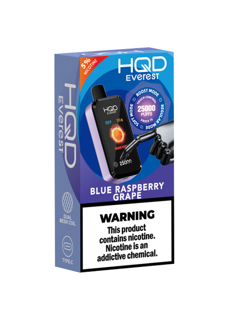 HQD Cuvie Everest 25K Blue Raspberry Grape