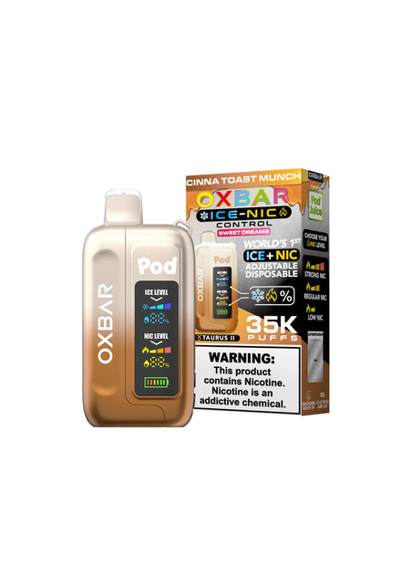 Oxbar x Pod Juice Ice-Nic Control 35K Cinna Toast Munch