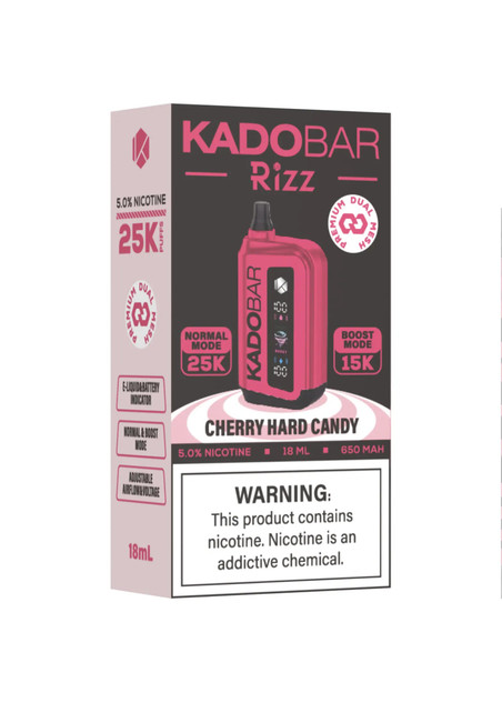 Kado Bar Rizz 25K Cherry Hard Popz / Cherry Hard Candy