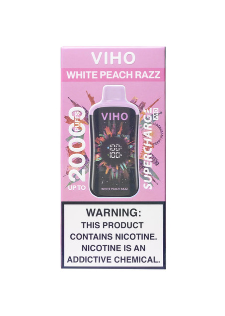 VIHO Supercharge Pro 20K White Peach Razz
