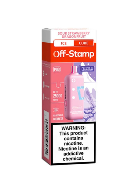 Off-Stamp Ice Cube Pod Sour Strawberry Dragonfruit