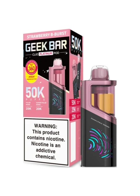 Geek Bar CLIO Platinum 50K Pod: Strawberry B-Burst
