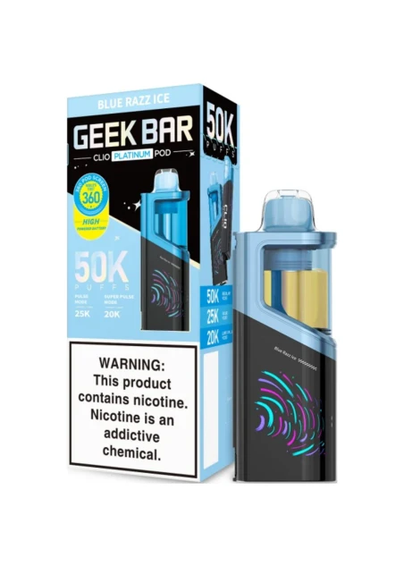 Geek Bar CLIO Platinum 50K Pod: Blue Razz Ice