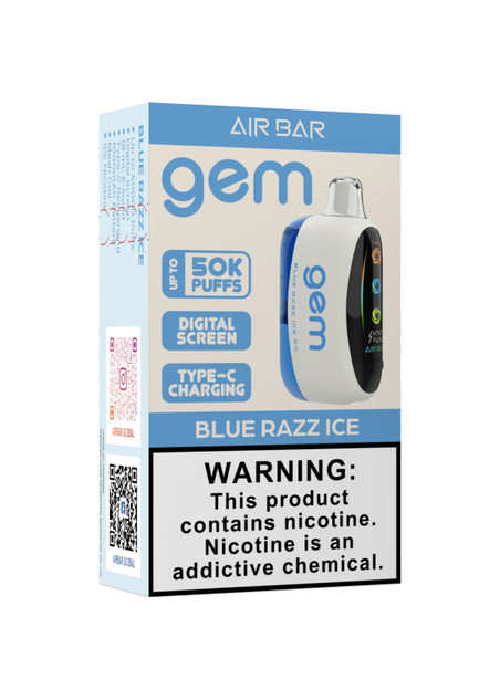 Air Bar Gem 50K Blue Razz Ice