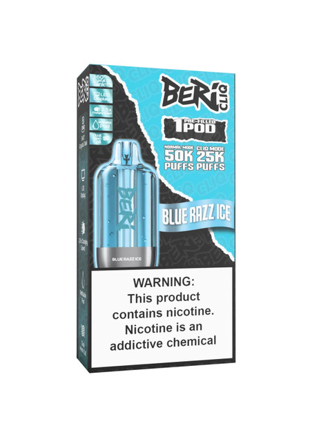 Beri CLIQ 50K Refill Pod Blue Razz Ice