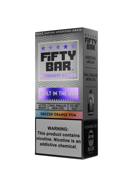 Fifty Bar 20K Frozen Orange Pom