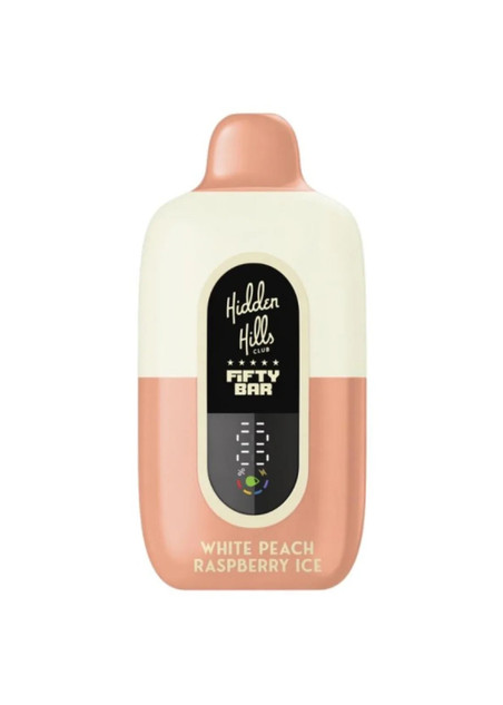 Hidden Hills x Fifty Bar 20K White Peach Raspberry Ice