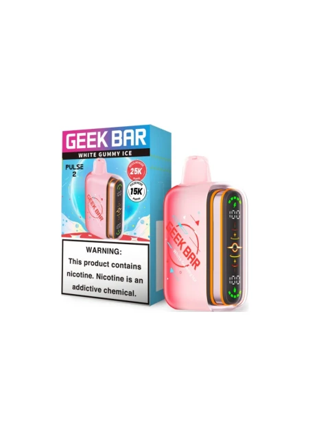 Geek Bar Pulse 2 25K: White Gummy Ice