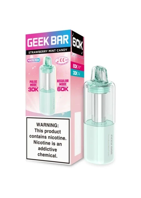 Geek Bar MATE 60K Pod: Strawberry Mint Candy