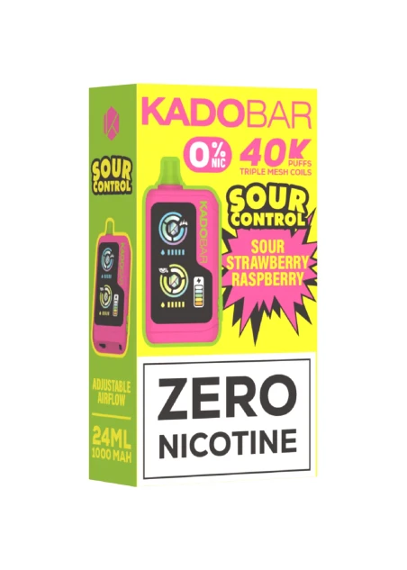 Kado Bar NI40K ZERO: Sour Strawberry Raspberry 0%