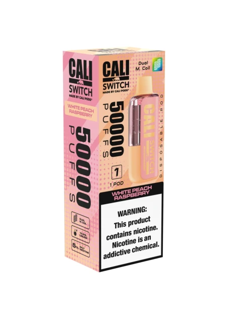 Cali Switch 50K Pod: White Peach Raspberry