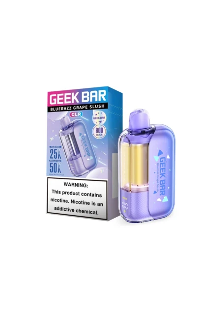 Geek Bar CLR 50K: Blue Razz Grape Slush