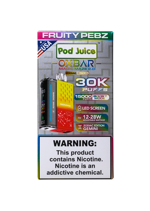 ★限定 POPMAX①CUBA LIBRE②BLACK VIPER 2個セット Oxbar Magic Maze 2 Fruity Pebz (Gemini) | GetPop