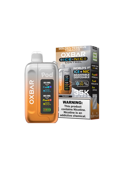 Oxbar x Pod Juice Ice-Nic Control 35K Golden Reserve Tobacco