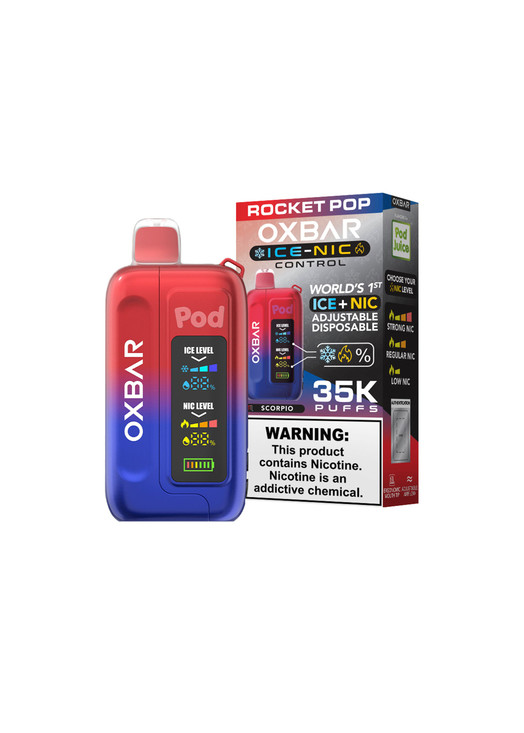 Oxbar x Pod Juice Ice-Nic Control 35K Rocket Pop