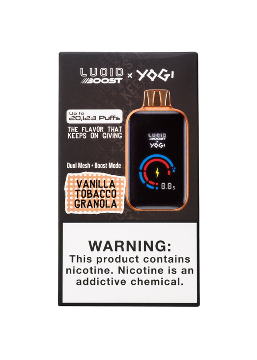 Lucid Boost x Yogi 20K Vanilla Tobacco Granola | GetPop