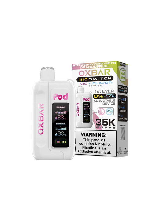 Oxbar x Pod Juice Nic Switch 35K Strawberry Watermelon Dragonfruit