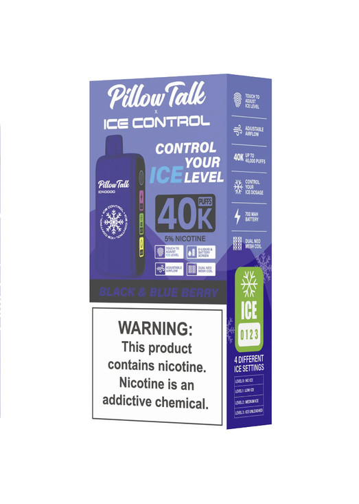 Pillow Talk Ice Control IC40000 Black and Blue Berry