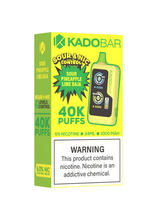 Kado Bar NI40K Sour-Nic Control Sour Pineapple Lime Baja | GetPop