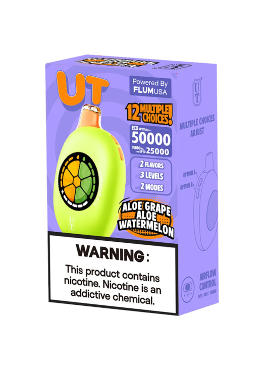 Flum UT 50K Aloe Grape and Aloe Watermelon