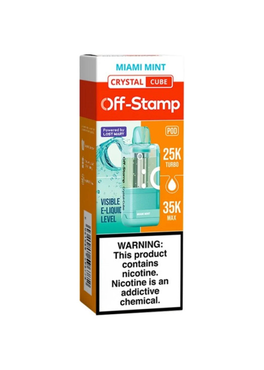 Off-Stamp Crystal Cube Pod Miami Mint