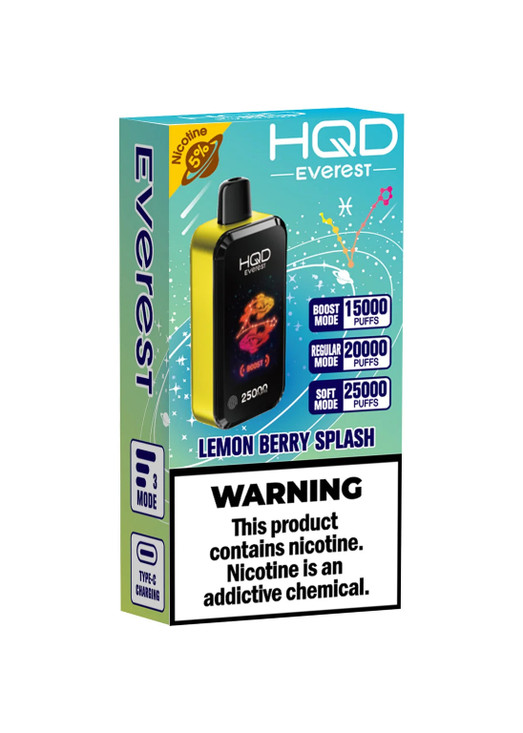 HQD Cuvie Everest 25K Lemon Berry Splash