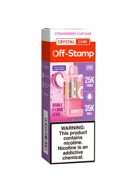 Off-Stamp Crystal Cube Pod: Strawberry Cupcake