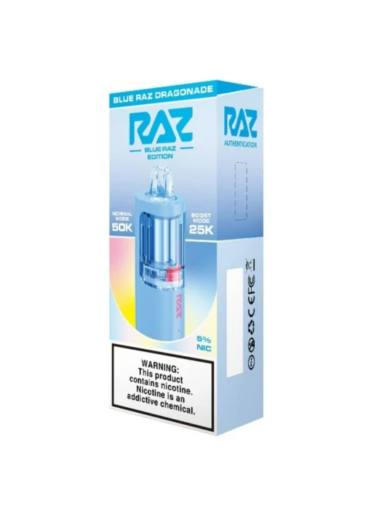 RAZ VUE 50K Pod: Blue Raz Dragonade