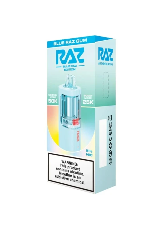 RAZ VUE 50K Pod: Blue Raz Gum