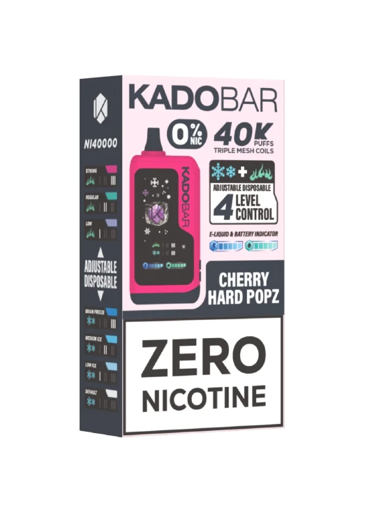 Kado Bar NI40K ZERO: Cherry Hard Popz 0%