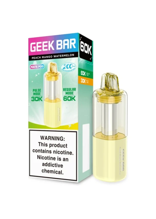 Geek Bar MATE 60K Pod: Peach Mango Watermelon