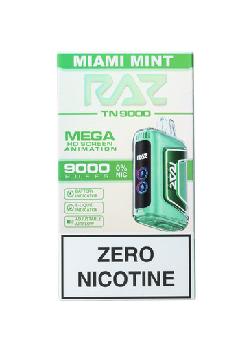 raz miami mint vape juice TN9000 ZERO 0% Flavour:Blue Razz Blow Pop Triple Berry RYL Classic puffs-up-to-5k