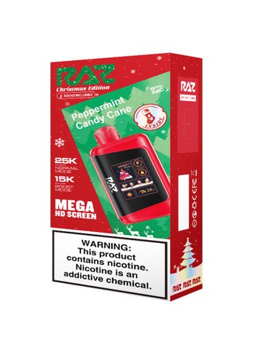 raz christmas vapes LTX 25K Peppermint Candy Cane (Christmas Edition) Choose Your Coil Type From This Dropdown Menu:0.8ohm (16W) Vaporesso Luxe X Pro refillable vape