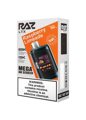 raspberry limeade raz vape LTX 25K Device type: MTL PODER MILITAR DE GUERRA Color:Lilac Smoke