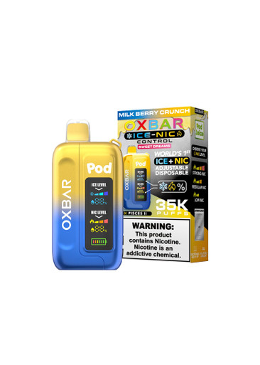 crunch berry vape juice Oxbar x Pod Ice-Nic Control 35K Milk Legacy Size:1.0ml 3-unit sample pack | $5.0/unit Flum Float RYZO 60K