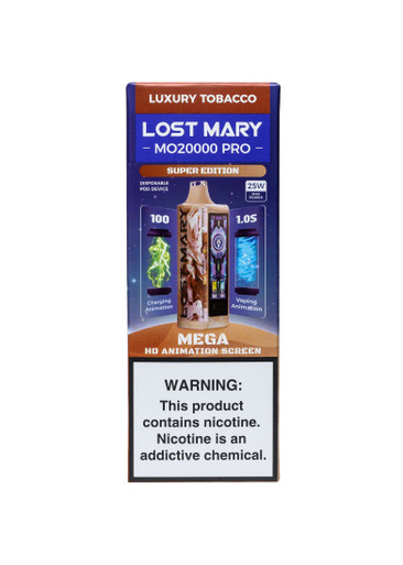 lost mary mo20000 nicotine content PRO Luxury Tobacco Tyson Flavour:GUAVA MANGO PEACH What's really inside vapes?