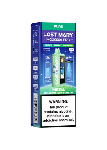 lost mary mega mo20000 pro Pure Blue Flavor:Pineapple Grape Pop Breeze Elite Disposable Vape