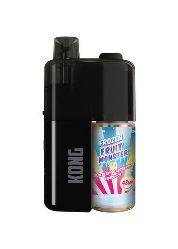 kong vape device by Zilla x Monster Labs Blueberry Raspberry Lemon Ice nicotine-salt e-liquid Geek Bar Pulse X email_awaken Colour:Light Silver